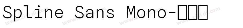 Spline Sans Mono字体转换